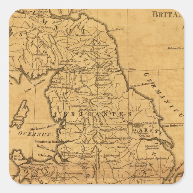 Ancient Britain Square Sticker (Front)