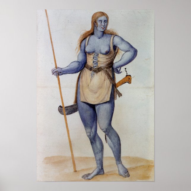 Ancient British Woman Poster (Front)