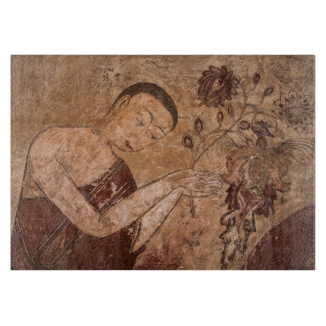 Ancient Buddhist Painting Cutting Board (Front)