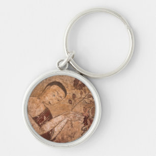 Ancient Buddhist Painting Key Ring