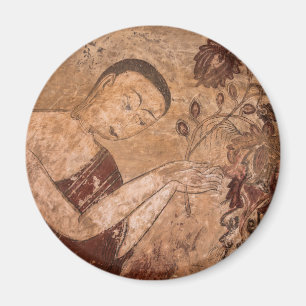 Ancient Buddhist Painting Magnet