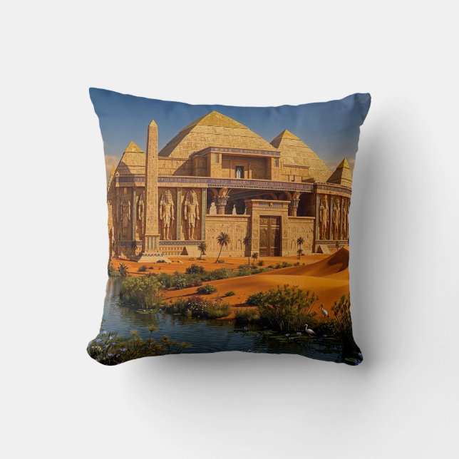 Ancient Castle from the Scorching Sands Cushion (Front)