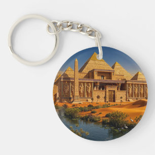 Ancient Castle from the Scorching Sands Key Ring