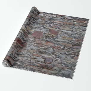 Ancient castle wall wrapping paper