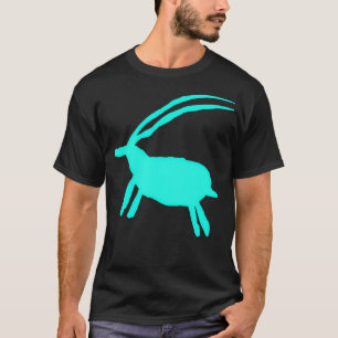 Ancient Cave Painting Rock Art Drawing Cattle Runn T-Shirt