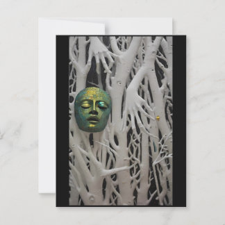 Ancient Celebrity Death Mask Postcard