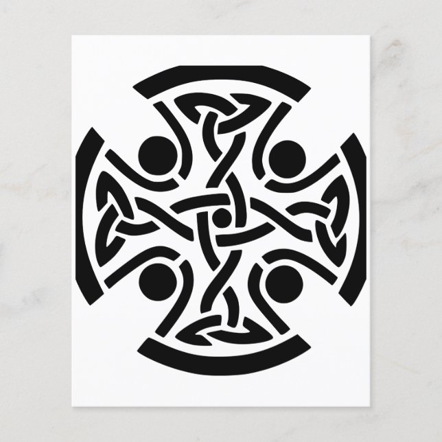Ancient Celtic Cross Knotwork Fine Art (Front)
