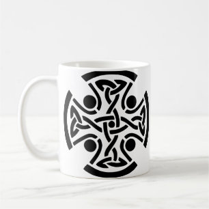Ancient Celtic Cross Knotwork Fine Art Coffee Mug