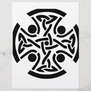 Ancient Celtic Cross Knotwork Fine Art Flyer