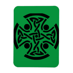 Ancient Celtic Cross Knotwork Fine Art Magnet