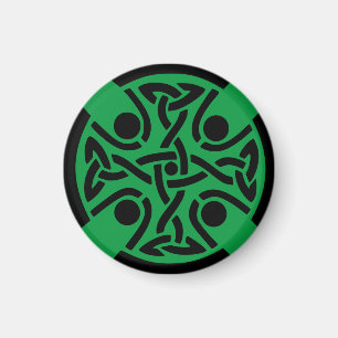 Ancient Celtic Cross Knotwork Fine Art Magnet