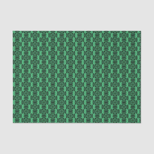 Ancient Celtic Cross Knotwork Fine Art Tissue Paper (Front)