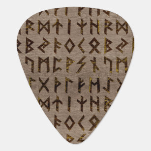 Ancient Celtic Runes  Alphabet pattern Plectrum
