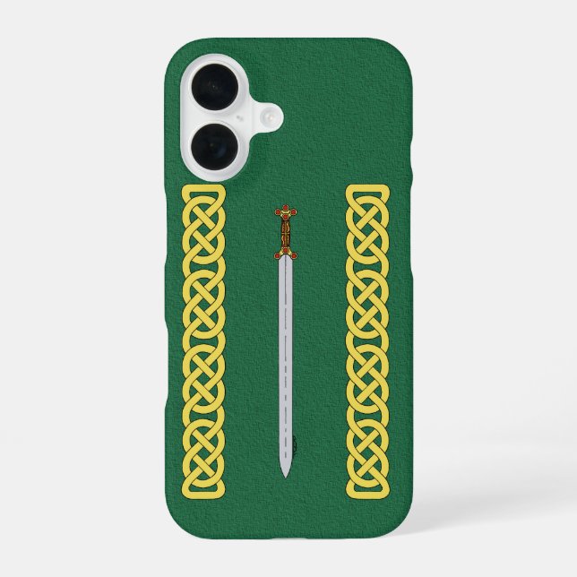 Ancient Celtic Sword and Knotwork Case-Mate iPhone 16 Case (Back)
