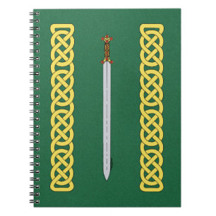 Ancient Celtic Sword and Knotwork Notebook