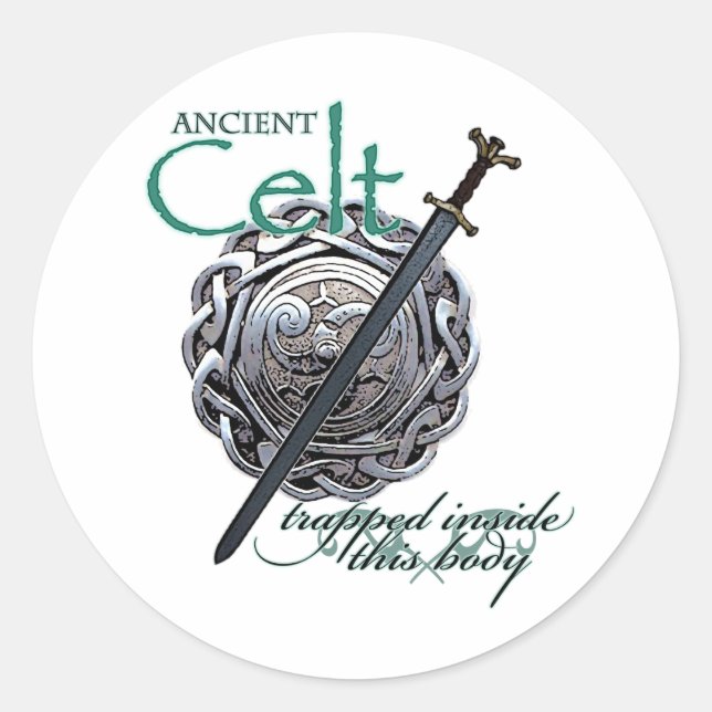 Ancient Celts Classic Round Sticker (Front)
