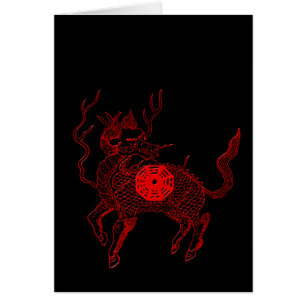 Ancient chinese auspicious dragon horse Lung Ma