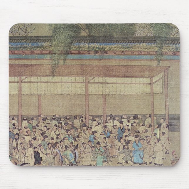 Ancient Chinese Waiting for Examination Mouse Mat (Front)