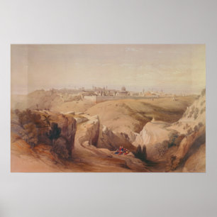 Ancient City of Jerusalem from the Mount of Olives Poster
