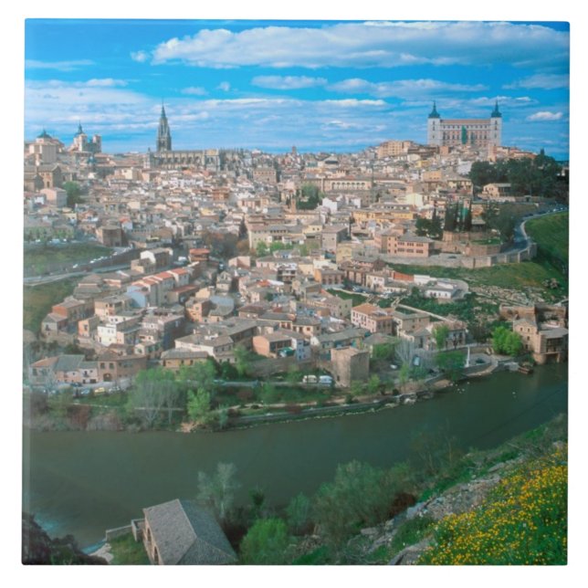 Ancient city of Toledo, Spain. Tile (Front)
