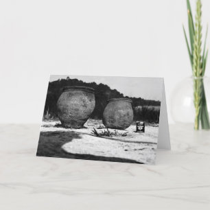 Ancient Clay Pots, southern Mexico Card