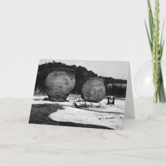 Ancient Clay Pots, southern Mexico Card