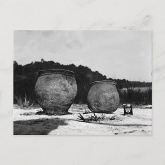 Ancient Clay Pots, Southern Mexico Postcard