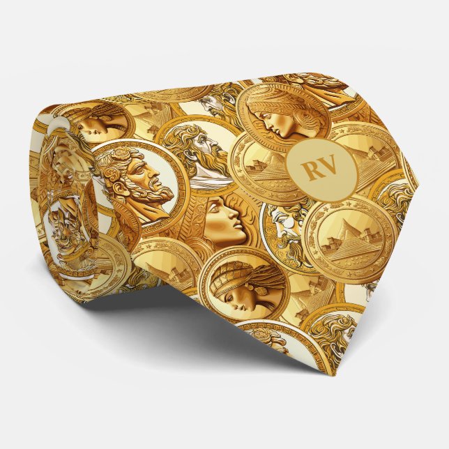 Ancient Coin Collector Lucky Tie (Rolled)