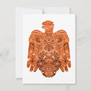 Ancient Copper Peoria Falcon Art Postcard