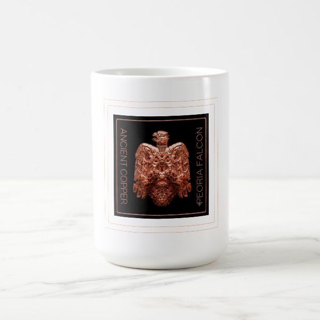 Ancient Copper Peoria Falcon Restored coffee mug (Center)