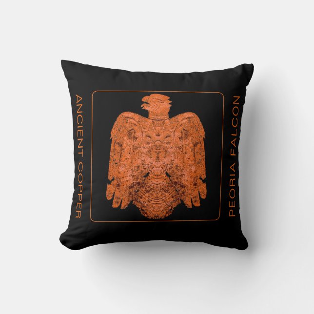 Ancient Copper Peoria Falcon Restored Mug Cushion (Front)