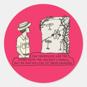 Ancient Cymbals Classic Round Sticker
