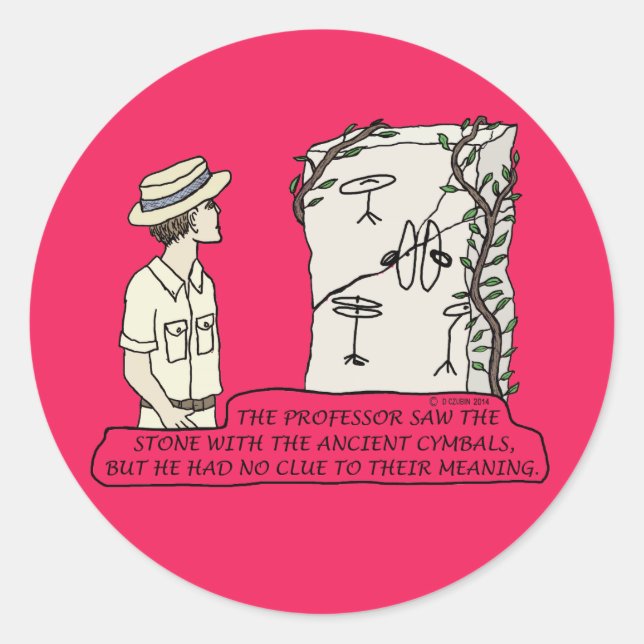 Ancient Cymbals Classic Round Sticker (Front)