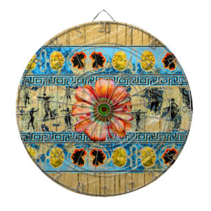 Ancient Dance and bright daisy Dartboard