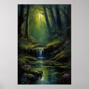 Ancient Dark Forest Poster