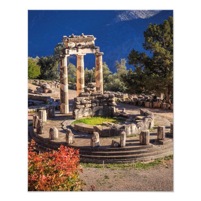 Ancient Delphi Greece – Historic Travel Art  Photo Print (Front)