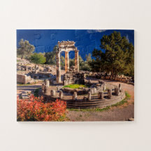 Ancient Delphi Greece Jigsaw Puzzle – Temple Ruins