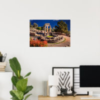 Ancient Delphi Greece Ruins Photo Print – Historic