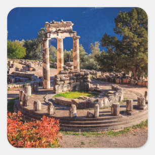 Ancient Delphi, Greece Square Sticker
