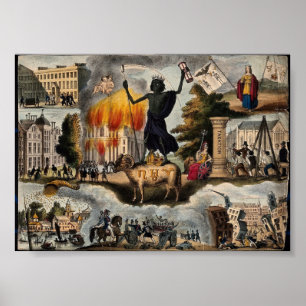 Ancient Depiction of Apocalypse Poster