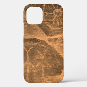 ancient design on the cave wall. history of antiqu iPhone 12 case