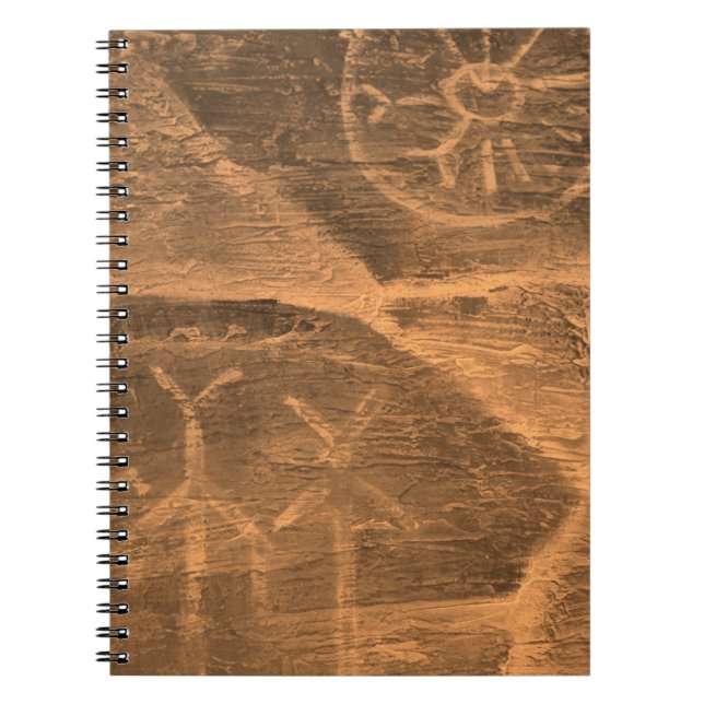 ancient design on the cave wall. history of antiqu notebook (Front)