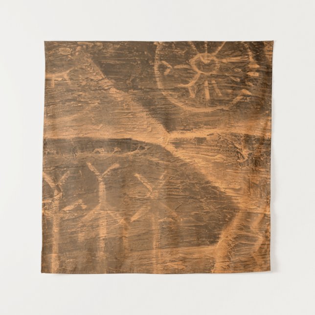 ancient design on the cave wall. history of antiqu tapestry (Front)