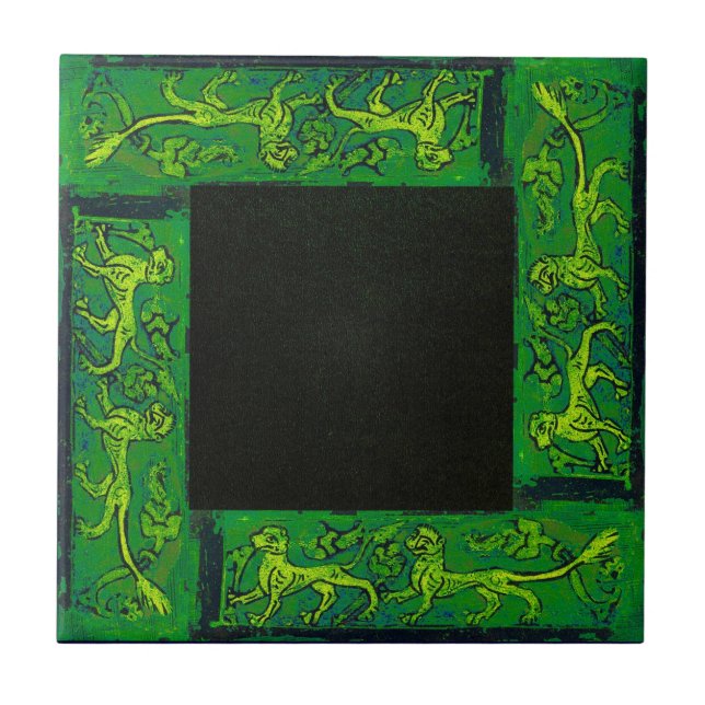 Ancient Designs In Emerald Second Of Four Tile (Front)
