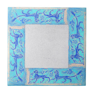 Ancient Designs In Sky Blue Second Of Four Tile