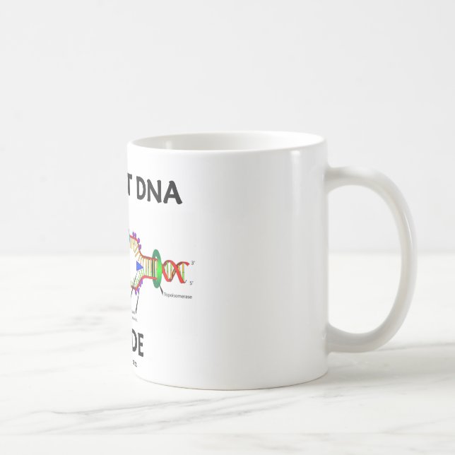 Ancient DNA Inside (DNA Replication Humour) Coffee Mug (Right)