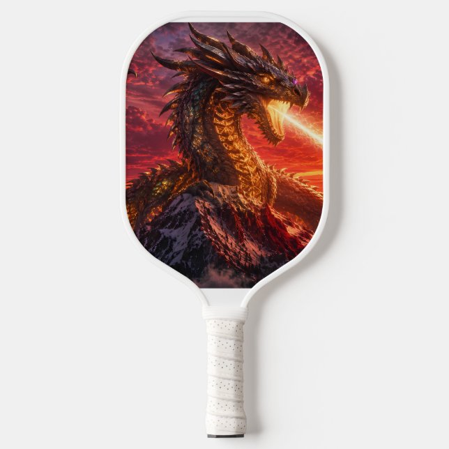 Ancient Dragon Guardian Sacred Mountain  Pickleball Paddle (Front)
