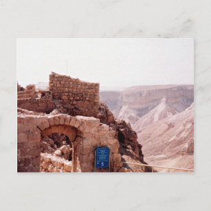 Ancient edifice, Masada, Israel Postcard