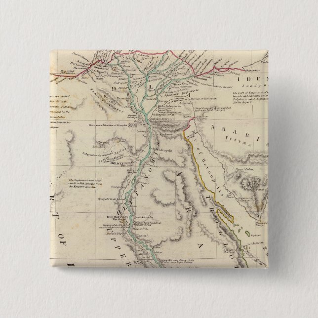 Ancient Egypt 15 Cm Square Badge (Front)