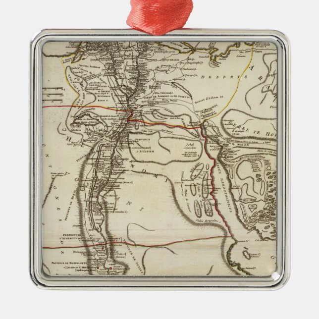 Ancient Egypt 2 Metal Tree Decoration (Front)